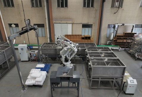 袋子卸垛破包包裝線